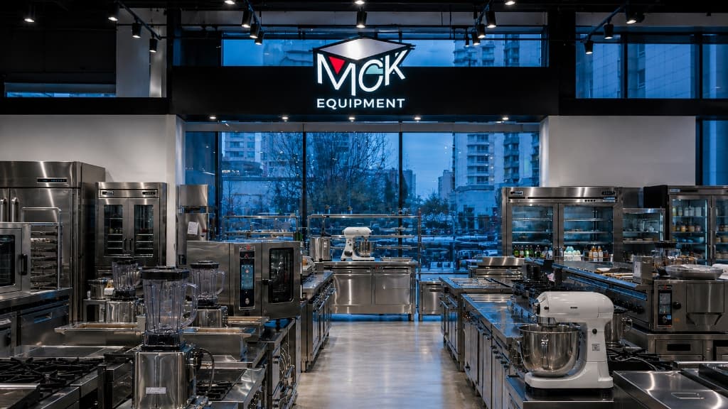 MCK Equipment commercial kitchen equipment showroom in Saskatoon, Saskatchewan