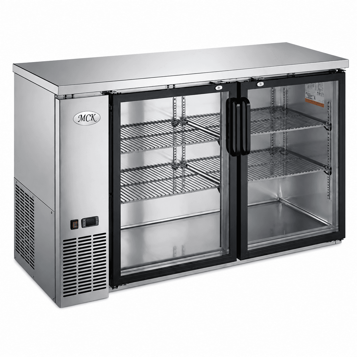 Back Bar Coolers Glass Doors Stainless Steel